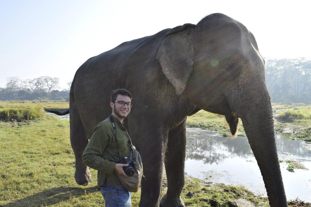 Joshua Jacoves ’23 study away in Nepal.